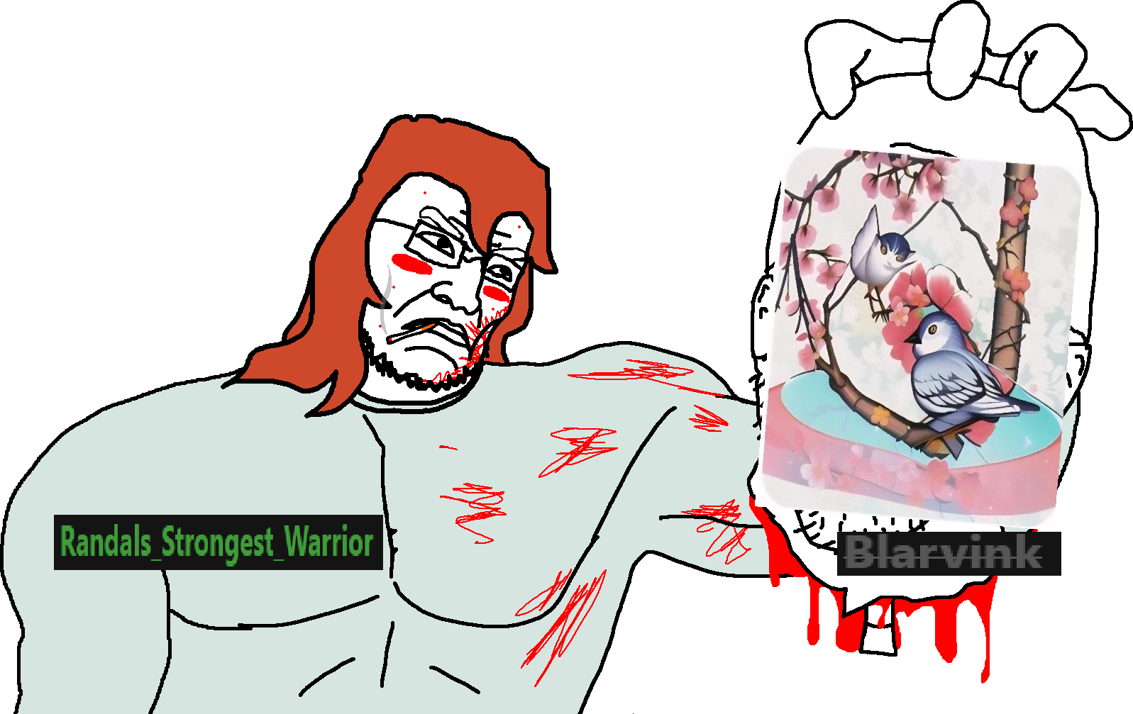 bernd, chudjak, kratos chudjak, chud's hitman, 2soyjaks, arm, ban, banned, banned user, black hair