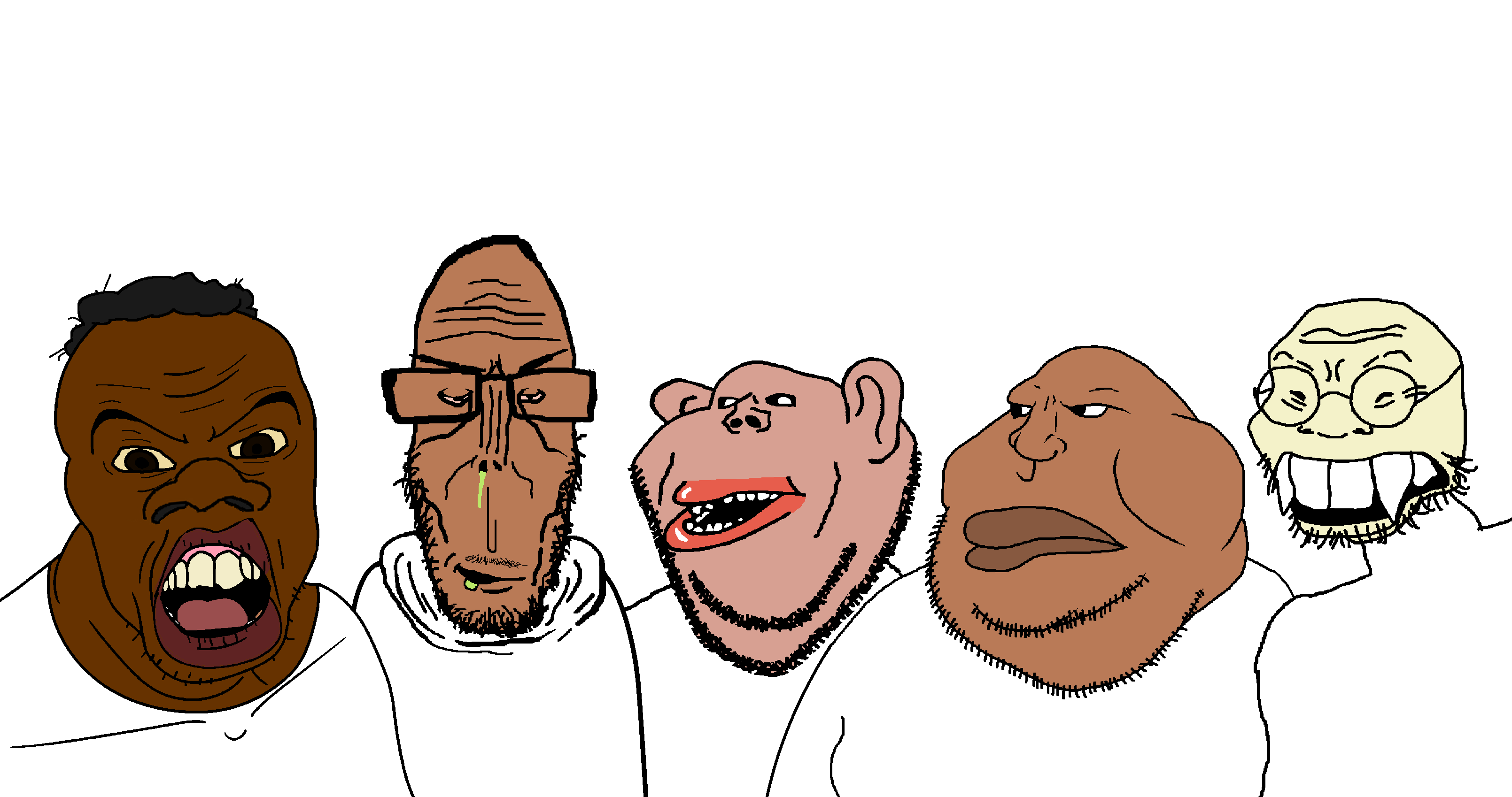 feraljak, impish soyak ears, markiplier soyjak, meximutt, soykio kid, euromutt, feralnigger, impish amerimutt, euromutt, muttverse