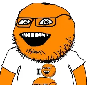 markiplier soyjak, oranjak, science lover, fruiterz!, beard, eyes, food, fruit, glasses, happy