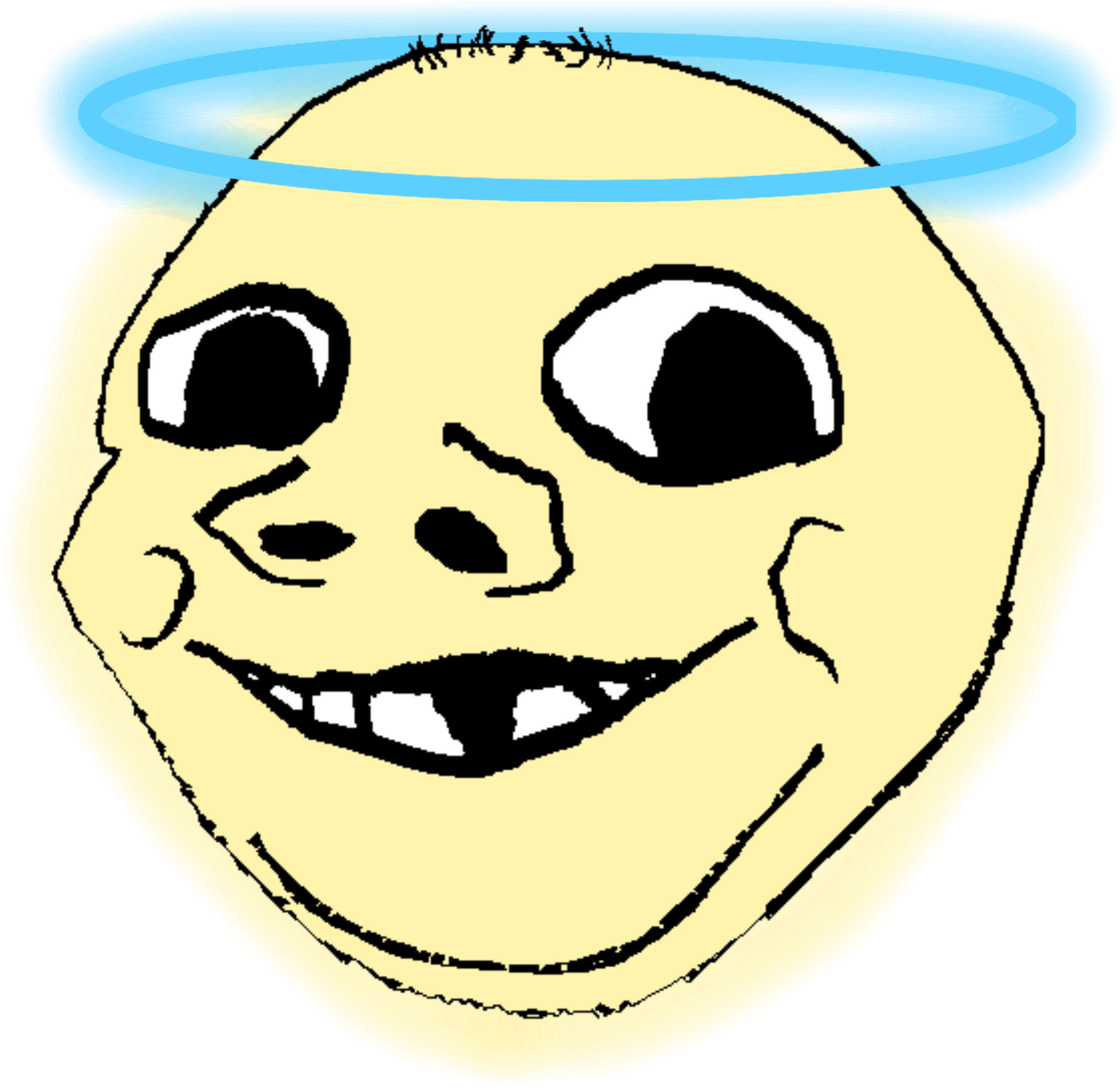 gapejak, nathaniel, wholesome soyjak, kidjaks, 1soyjak, angel, baby, chin, cute, deformed