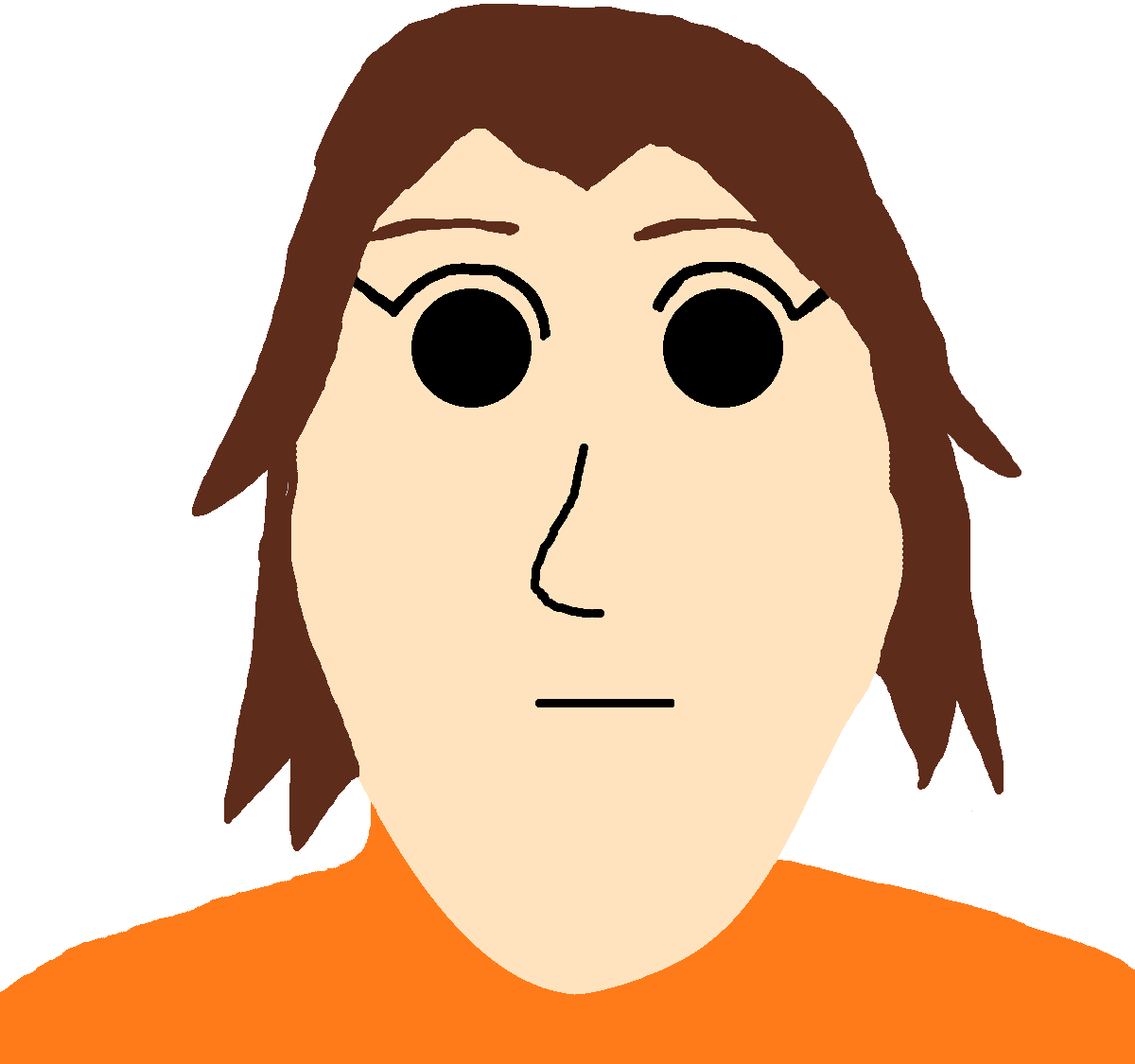 bernd, gapejak, bridget, female gapejak, femjak, anything is more ias than vlodson, brown hair, closed mouth, female, hair