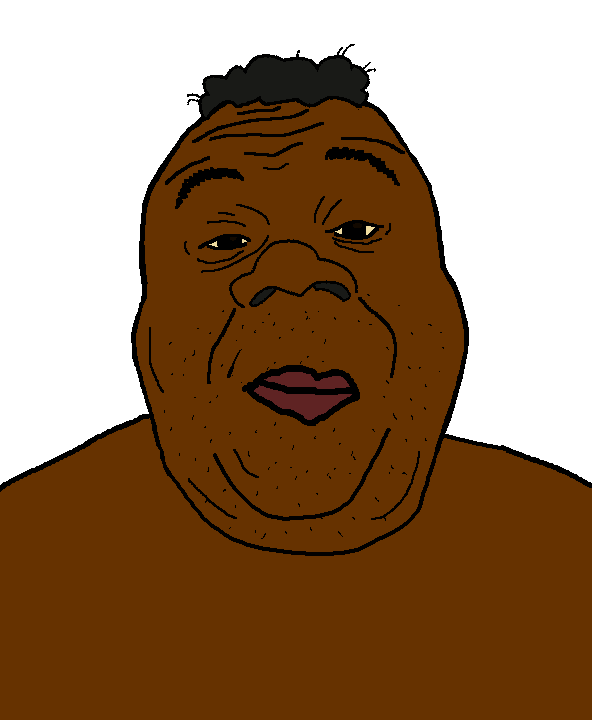 sheeeit, alicia, apelicia, niggerjak, black hair, black skin, closed mouth, dark brown eyes, hair, large nose