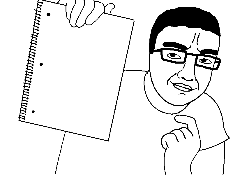 chudjak, nulljak, nullchud, arm, black hair, chud, clothes, glasses, hair, hand