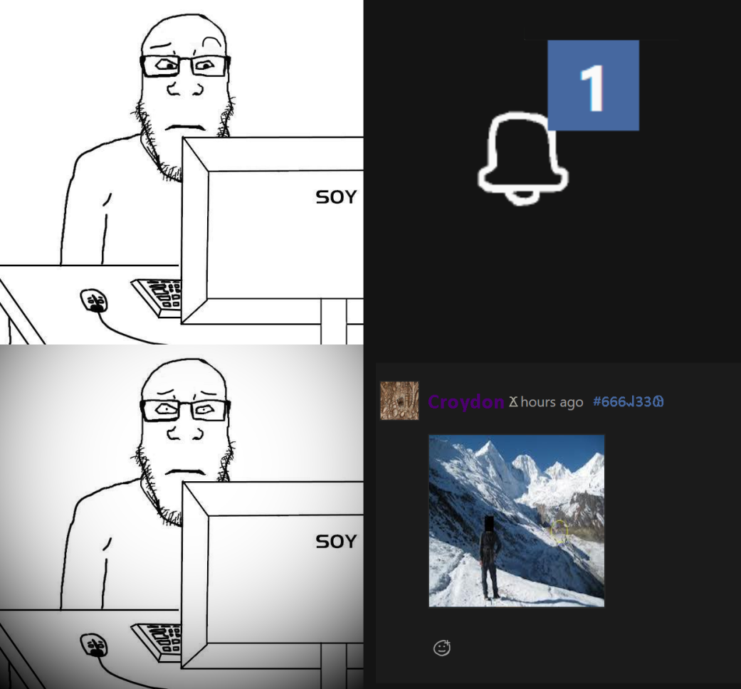 scp-096, markiplier soyjak, neutralplier, booru notification, nonexistent namefags, closed mouth, comic, comment, computer, eyebrow