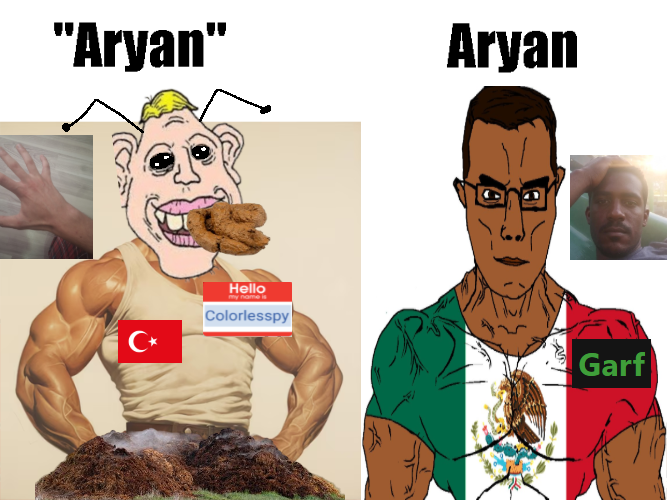 sheeeit, timmy, chudjak, chudjak front, muscular chud, aryan, a10 eyes, brown skin, india, looking at you