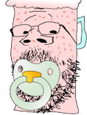 gapejak, babyjak, 1soyjak, bald, black eyes, caca, cacaborea, closed mouth, fat, front view