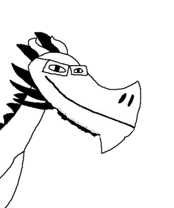 198101 - soybooru.com - bald dragon dragonjak glasses happy horns long_neck reptile smile soyjak spikes stubble uncolored_skin.png