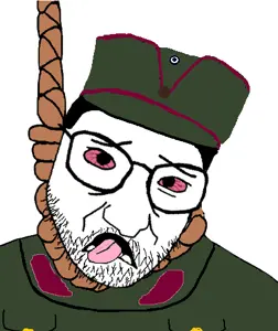 snopesjak, bloodshot eyes, clothes, czonia, glasses, hair, hanging, hat, military, rope