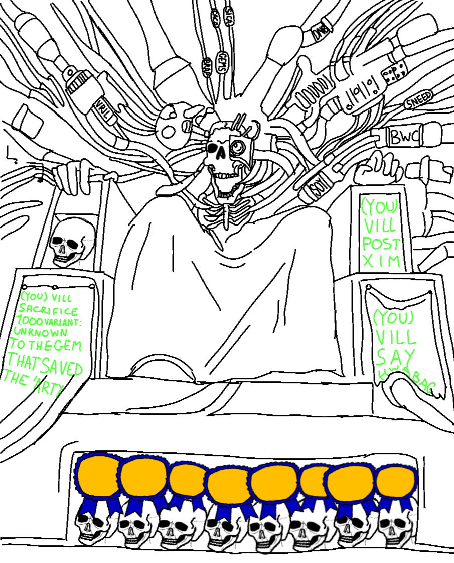 cobson, skeletonjak, (you), 1soyjak, award, bald, black eyes, bone, bones, cables
