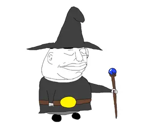 sectionalism, chudjak, kohler, belt, closed eyes, glasses, kohler, orb, soyjak, staff