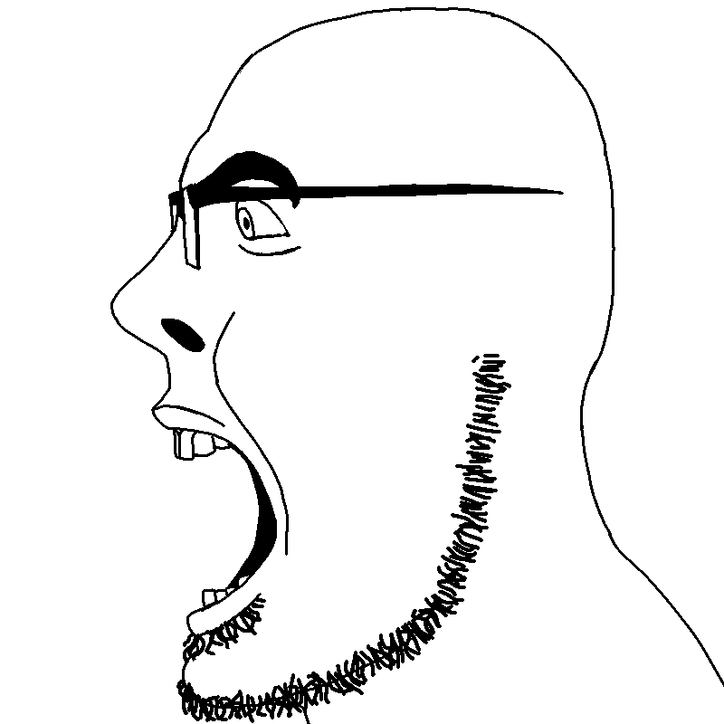 cobson, cobson side, cobson side 2, sidejaks, 1soyjak, bald, fixed, looking to the left, open eyes, open mouth