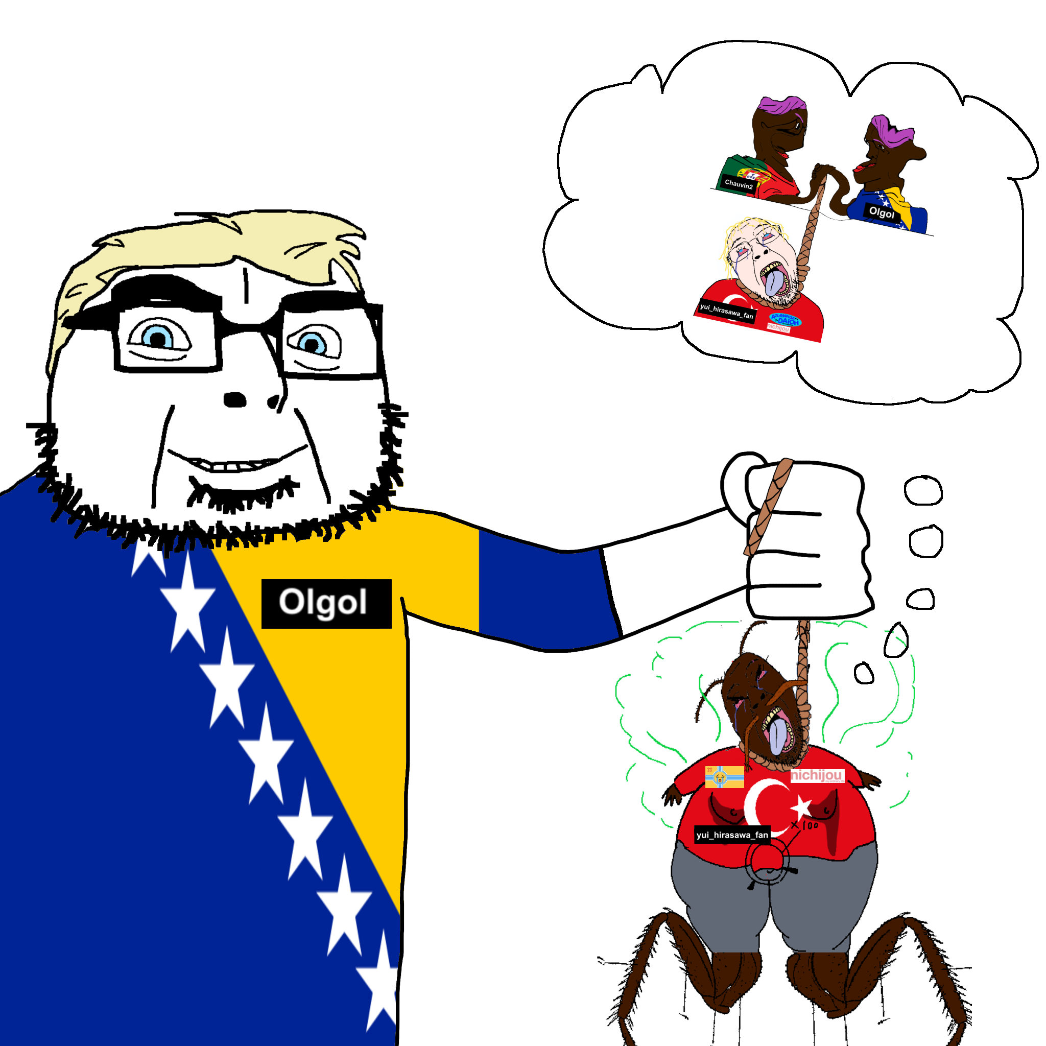 bernd, chudjak, cobson, chudjak side, olgolstein, troonjak, aryan, slopjak, 2soyjaks, a10 eyes