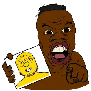 240934 - soybooru.com - angry aryan black_skin blonde_hair blue_eyes brown_eyes cracker feraljak feralnigger hair hand large_nose lips nigger open_mouth paper point pointing_at_you shieet soyjak stubble teeth transp.png