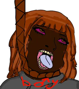 244253 - soybooru.com - 1soyjak boymoder brown_eyes brown_hair closed_mouth cobson front_view frown half_body himeson long_hair looking_to_the_right no_glasses open_eyes pawbson white_background w.jpg