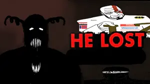 kratos, chudjak, markiplier soyjak, longplier, perceptive chud, schizojak, 3soyjaks, bald, black eyes, brown background