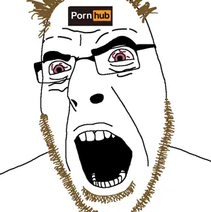 cobson, coomerjak, bloodshot eyes, brown hair, brown stubble, coomer, glasses, gooner, hair, pornhub