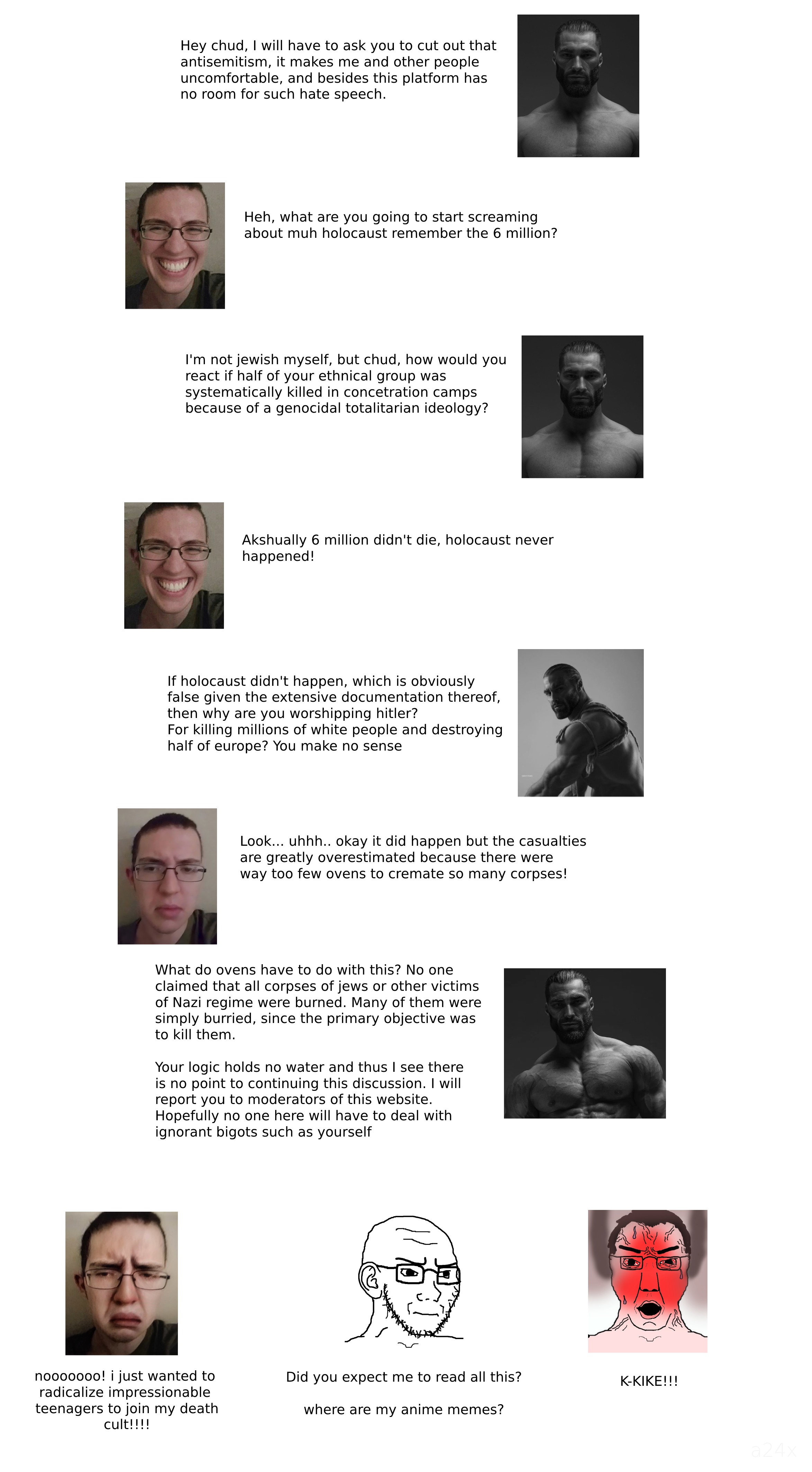 gigachad, chudjak, soyak, chuddy, soyak (smug), angry, bloodshot eyes, chad, chud, closed mouth