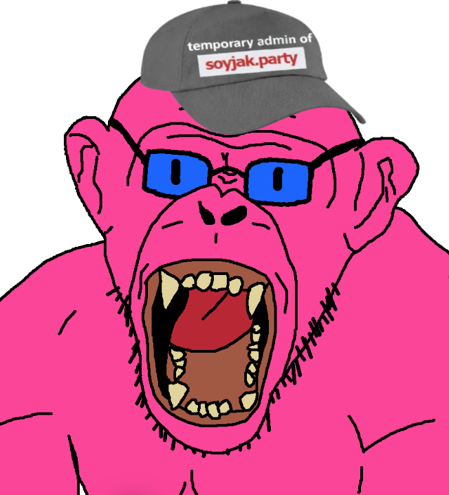 monkeyjak, animaljaks, 1soyjak, admin, angry, animal, ape, bald, black eyes, blue glasses