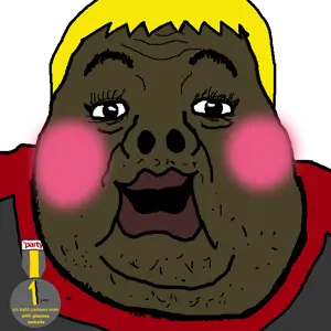 hunky, alicia, ddrjak, fat alicia, hunky twink sex machine, hunky twink sex machine, badge, blonde hair, blush, brown skin