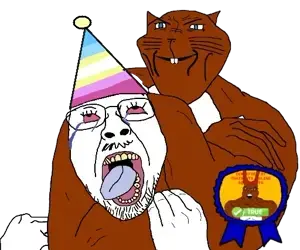 244994 - soybooru.com - 2soyjaks bernd blue_eyes brown_hair brown_skin buff closed_mouth front_view glasses half_body impish loli lolicon looking_at_you map map mapjaks no_beard open_eyes smile squirreljak total_l.webp