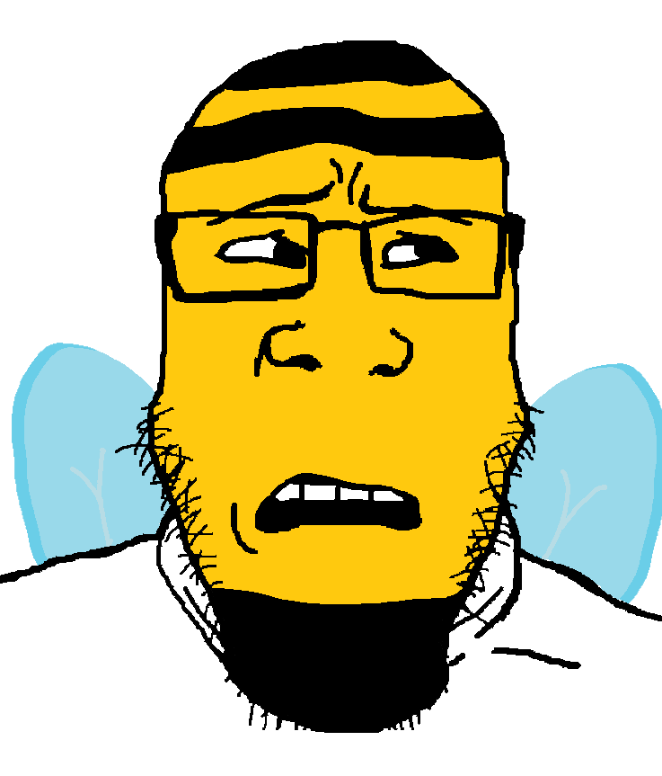 markiplier soyjak, animaljaks, 1soyjak, animal, bald, bee, black eyes, bug, concerned, disgusted
