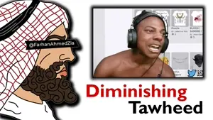 yes chad, arab, censor bar, farhan ahmed zia, ishowspeed, islam, religion, thumbnail, white background, youtube