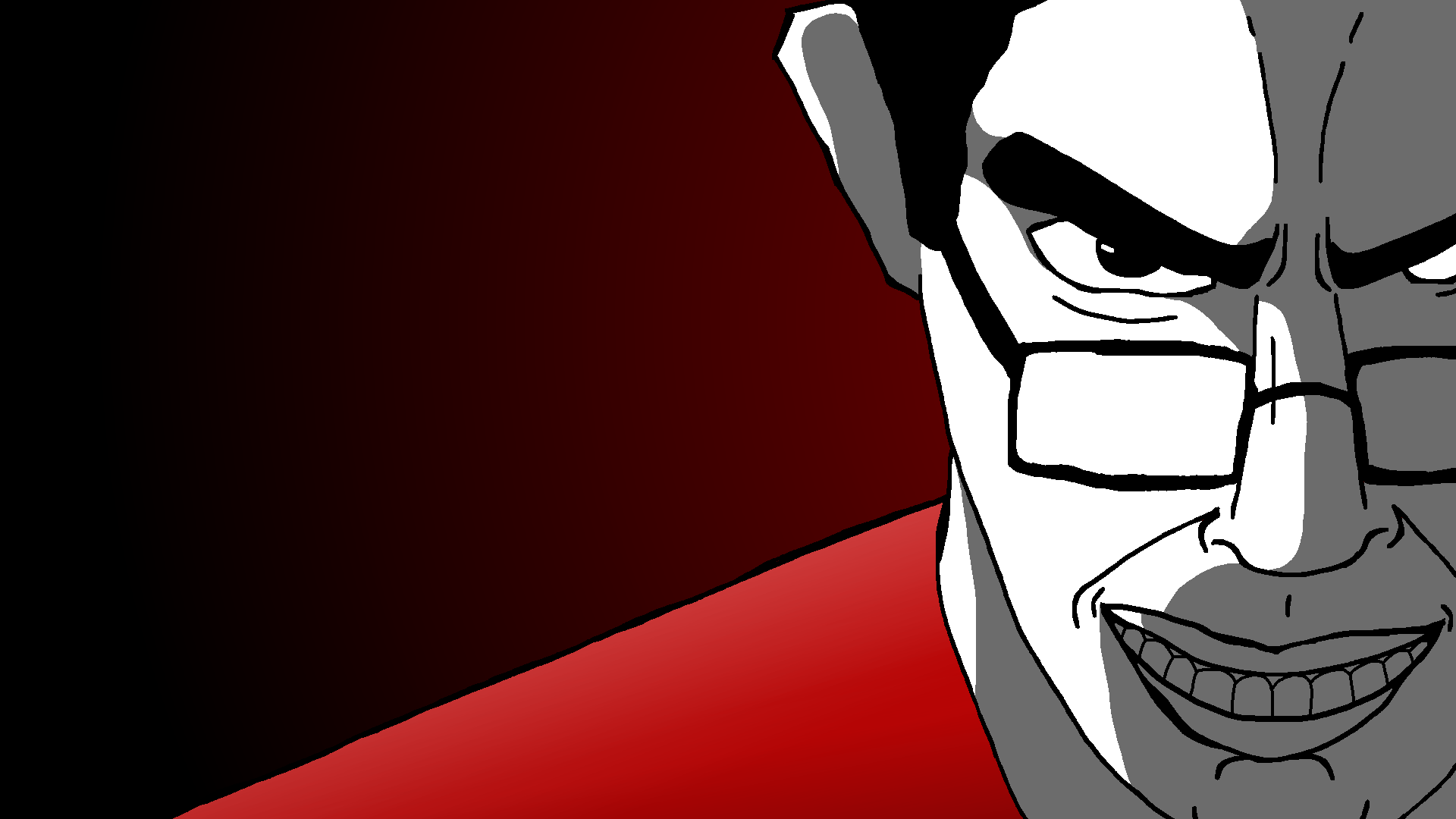 chudjak, chudjak front, 1soyjak, black eyes, black hair, clothes, ear, eyebrows, front view, glasses