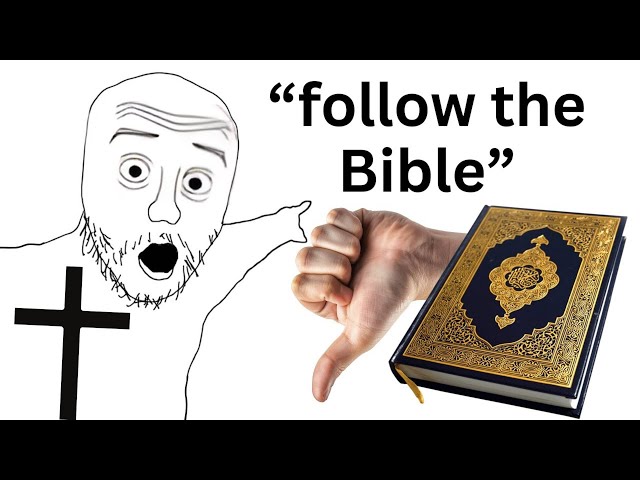 two pointing soyjaks, bible, christian cross, christianity, cross, eyebrows, forehead lines, greentext, islam, nose