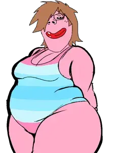 gapejak, female gapejak, terryjak, femjak, bbw, brown hair, chubby, fat, female, femjak