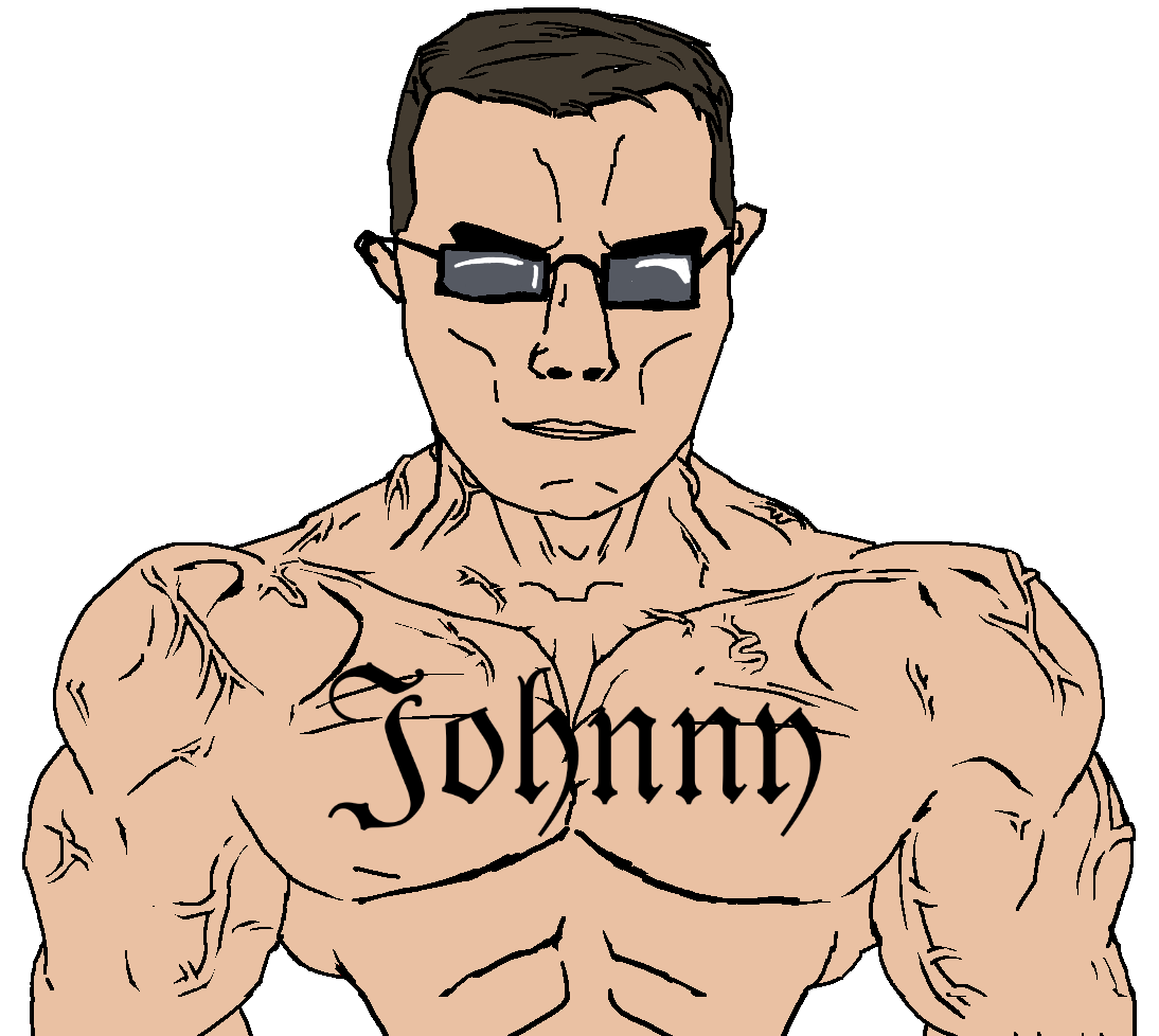 chudjak, chudjak front, muscular chud, 1soyjak, actor, blue eyes, brown hair, buff, closed mouth, fighting game