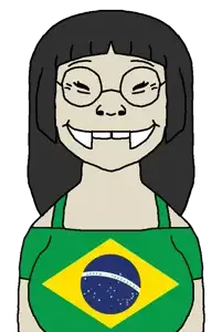 soykio kid, soykio girl, soykio girl front, femjak, asian, asian female, black hair, brazil, buck teeth, fangs