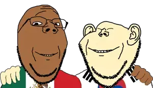gapejak, impish soyak ears, no more brother wars, asian, brown skin, gook, hand on shoulder, latino, latinx, mexico