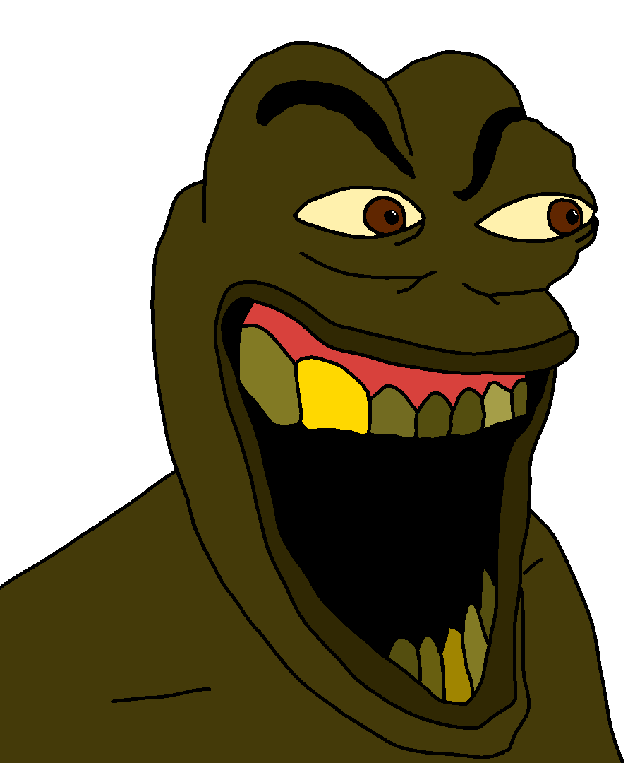 pepe, feraljak, tetojak, amphibian, angry, animal, bald, brown eyes, brown skin, cavity