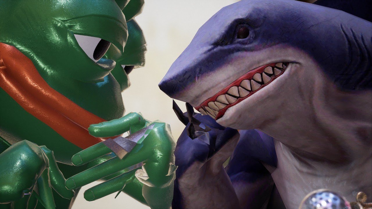 king shark, pepe, amphibian, animal, bald, big lips, black eyes, closed mouth, fish, frog