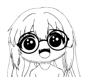 smuglet, oh my god she is so attractive, :3, 1soyjak, anime, big eyes, black eyes, cute, eyebrows, eyes