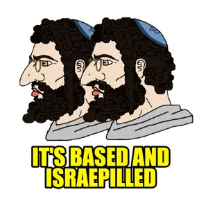 yes chad, it's based and christpilled, based, big nose, brown hair, closed mouth, clothes, glasses, gray eyes, hair