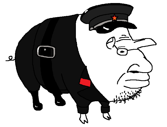 ivan, animal, animal ears, belt, belt buckle, big lips, big nose, cap, closed mouth, clothes