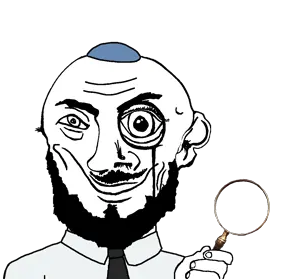 variant:danny_yn subvariant:mineral_inspecteur white shirt tie black beard mustache smirk smile happy eyebrows neutral eyes kippah jewish hat magnifying glass 17.png