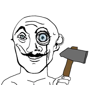 variant:danny_yn subvariant:mineral_inspecteur shirtless no beard shaved handlebar mustache smirk smile happy eyebrows aryan blue eyes a10 bald hammer 10.png