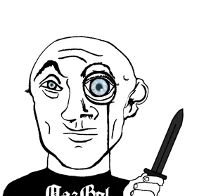 variant:danny_yn subvariant:mineral_inspecteur nazbol nationalism socialism black shirt no beard shaved mustache apathetic eyebrows aryan blue eyes a10 bald knife 8.png