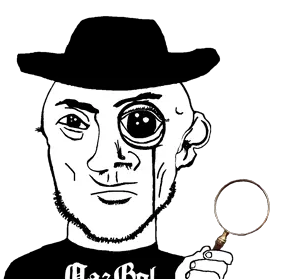 variant:danny_yn subvariant:mineral_inspecteur nazbol nationalism socialism black shirt stubble beard hairy no mustache frowning sad neutral eyebrows omgsisa eyes hat cowboy magnifying glass 0.png