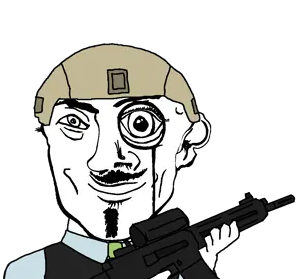 variant:danny_yn subvariant:mineral_inspecteur vest black blue shirt suit green tie goatee mustache smiling happy neutral eyebrows eyes helmet tactical rifle gun holding m16 scope 13.png
