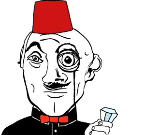 variant:danny_yn subvariant:mineral_inspecteur tie suit red bowtie shaved cleft chin butt no beard mustache apathetic eyebrows black eyes fez hat diamond tanzanite gem 11.png