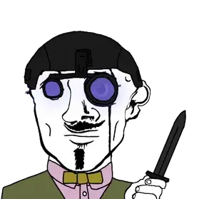 transparent_background uncolored_skin tan_suit green_jacket green_bowtie bowtie jacket tie suit goatee mustache apathetic eyebrows black_eyes helmet night_vision tactical knife 12.png