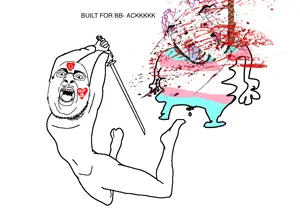 chugsjak, cobson, pettygod, 2soyjaks, arm, bloodshot eyes, bwc, crying, full body, glasses