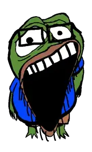 pepe, pepejak, amphibian, animal, clothes, frog, full body, glasses, open mouth, soyjak