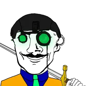 transparent_background uncolored_skin tie suit red_jacket blue_shirt blue red green green_tie no_beard shaved handlebar_mustache mustache smiling happy neutral eyebrows aryan blue_eyes a10_eyes helmet night_vision tactical sword 15.png