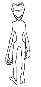 impish soyak ears, animated, arm, ear, full body, hands, leg, looking at you, smile, soyjak