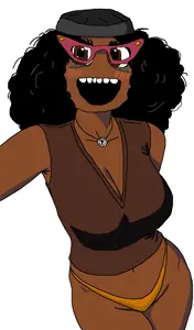 soyniqua, soytan, beanie, beautiful, big breasts, black female, black hair, black lives matter, black woman, bleach