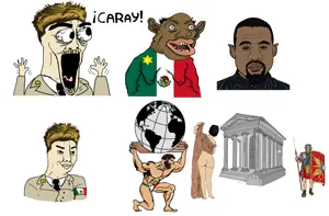 yes chad, chudjak, excited soyjak, soyak, waow, wewjak, amerimutt, ass, beard, blonde hair